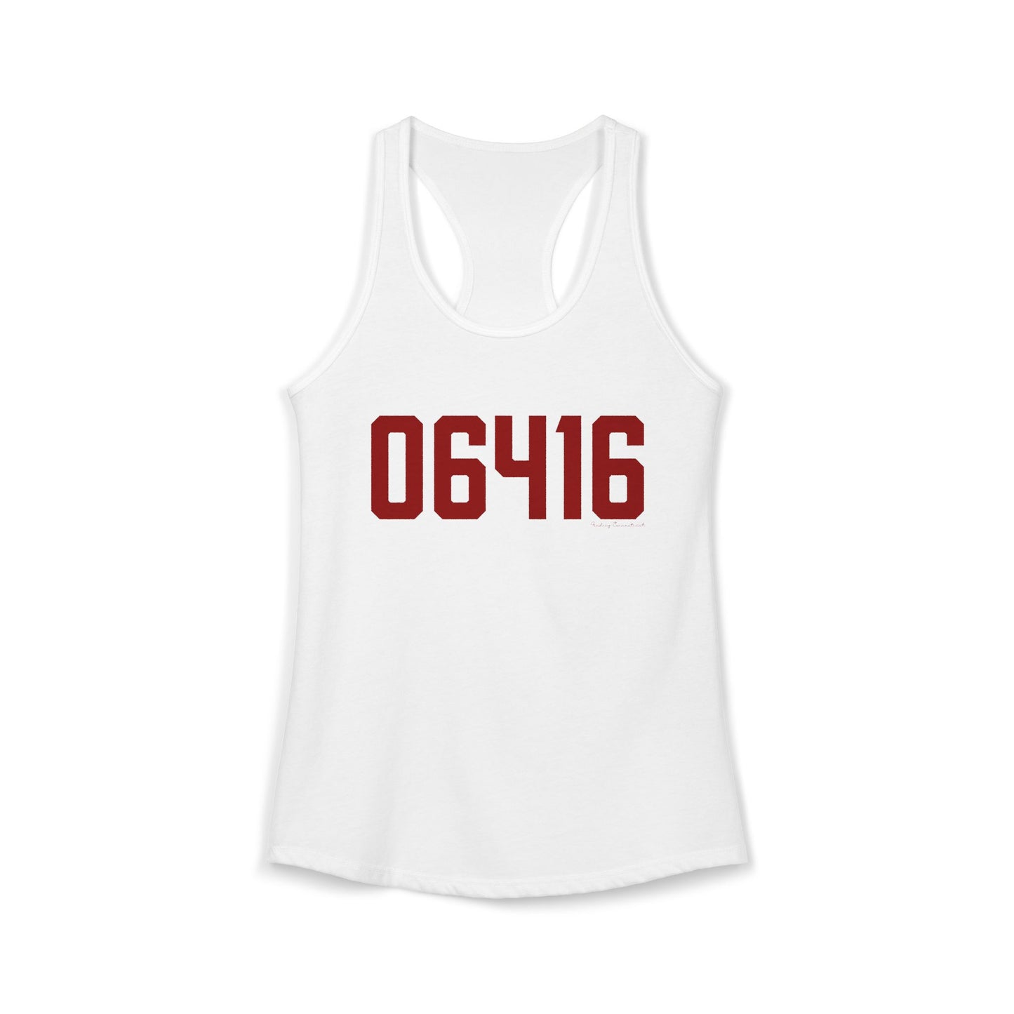 06416 Cromwell Connecticut Zip Code Women's Ideal Racerback Tank Top