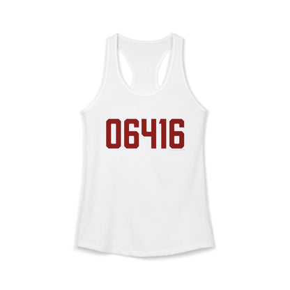 06416 Cromwell Connecticut Zip Code Women's Ideal Racerback Tank Top