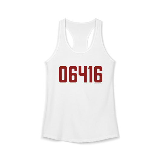 06416 Cromwell Connecticut Zip Code Women's Ideal Racerback Tank Top