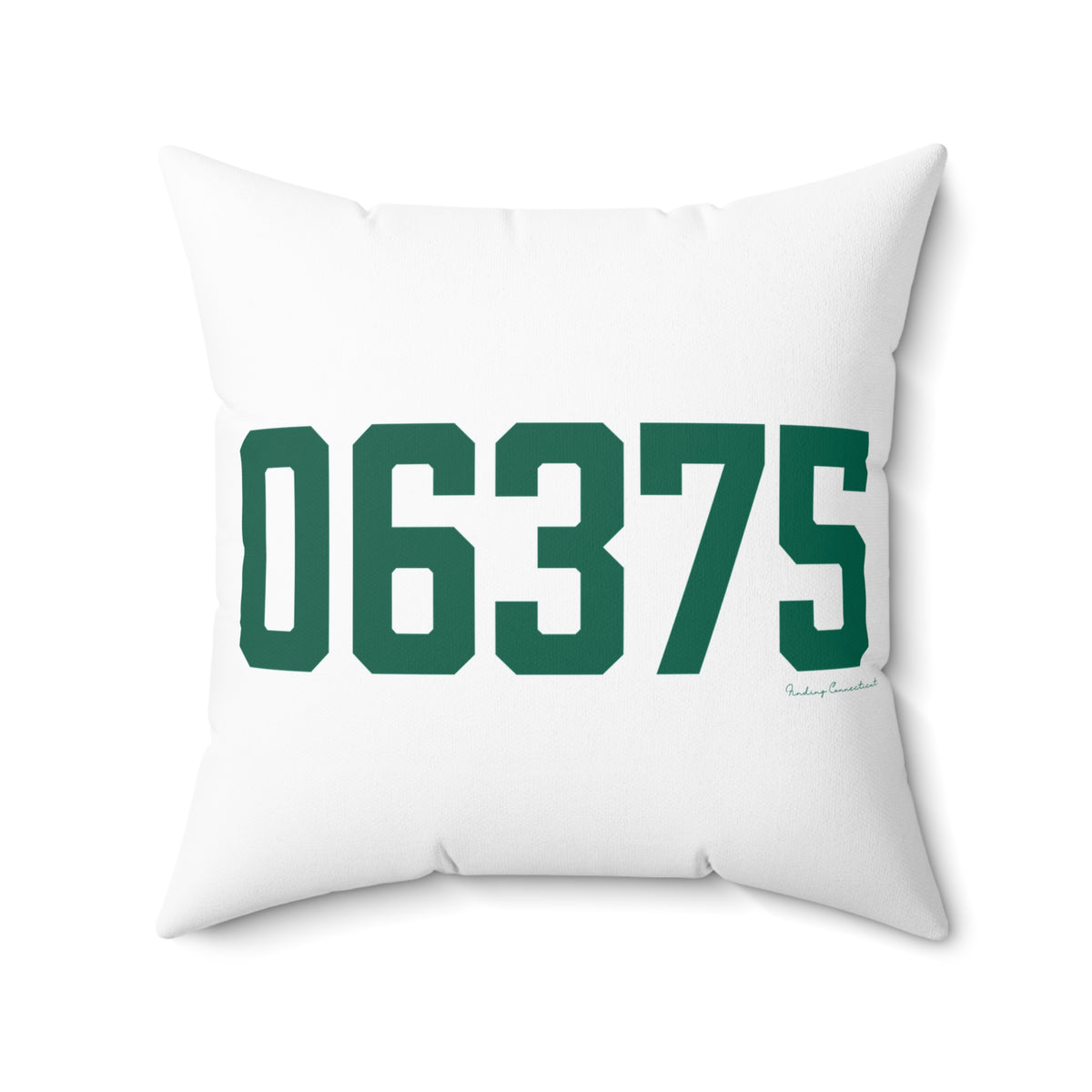 06375 New London Connecticut Zip Code Spun Polyester Square Pillow