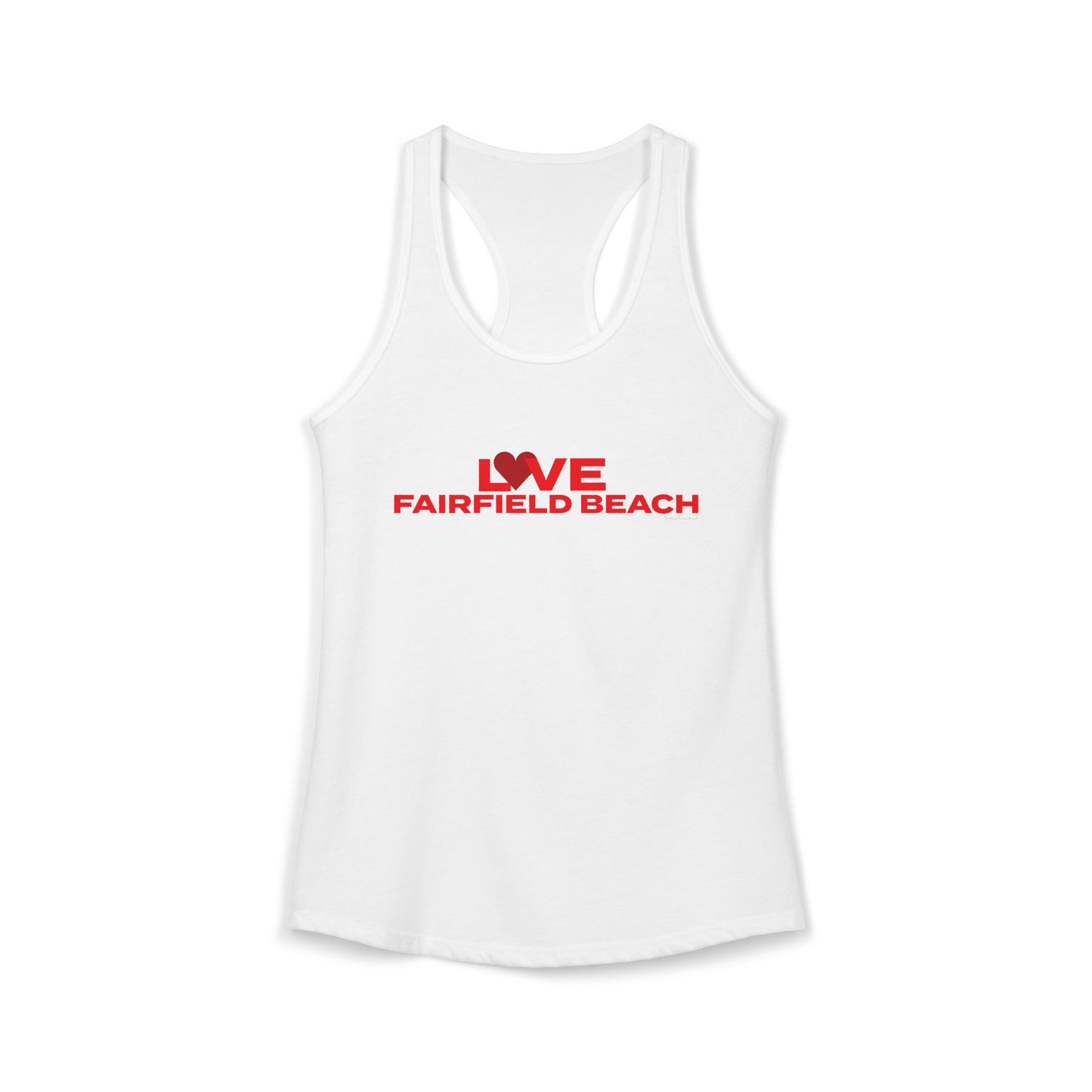 Love Fairfield Beach Women's Ideal Racerback Tank Top
