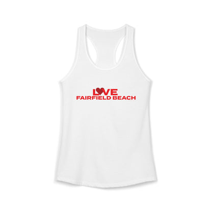 Love Fairfield Beach Women's Ideal Racerback Tank Top