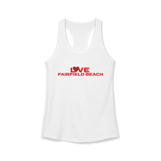 Love Fairfield Beach Women's Ideal Racerback Tank Top