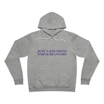 Just a kid from North Branford Unisex Sponge Fleece Pullover Hoodie