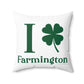 I Clover Farmington Spun Polyester Square Pillow