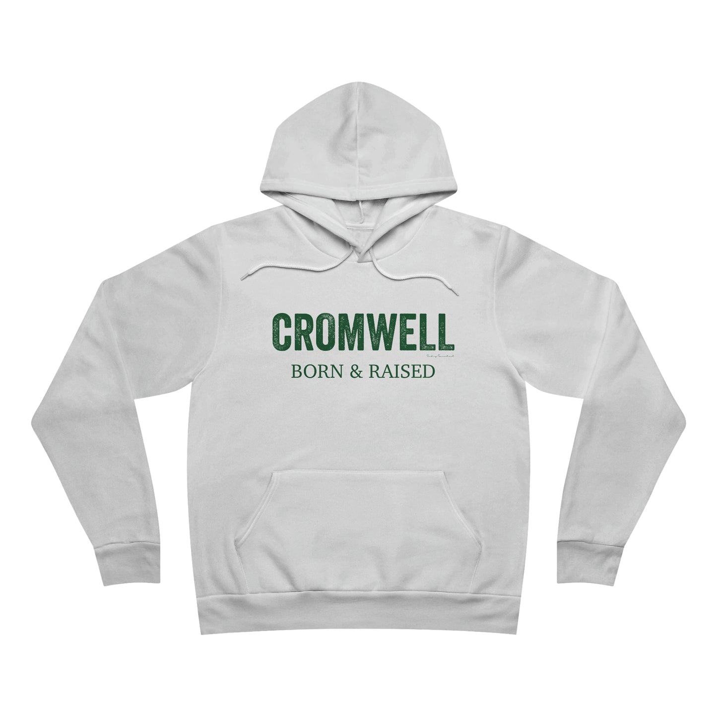 Cromwell Born & Raised Unisex Sponge Fleece Pullover Hoodie (green)