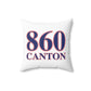 860 Canton Red, White & Blue Spun Polyester Square Pillow