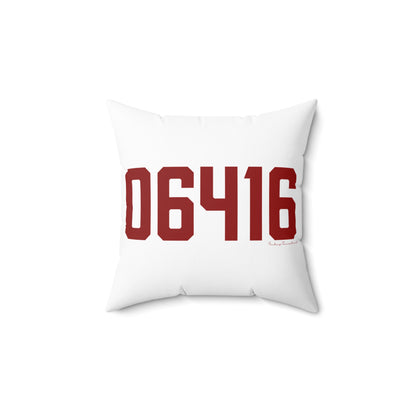 06416 Cromwell Connecticut Zip Code. Spun Polyester Square Pillow