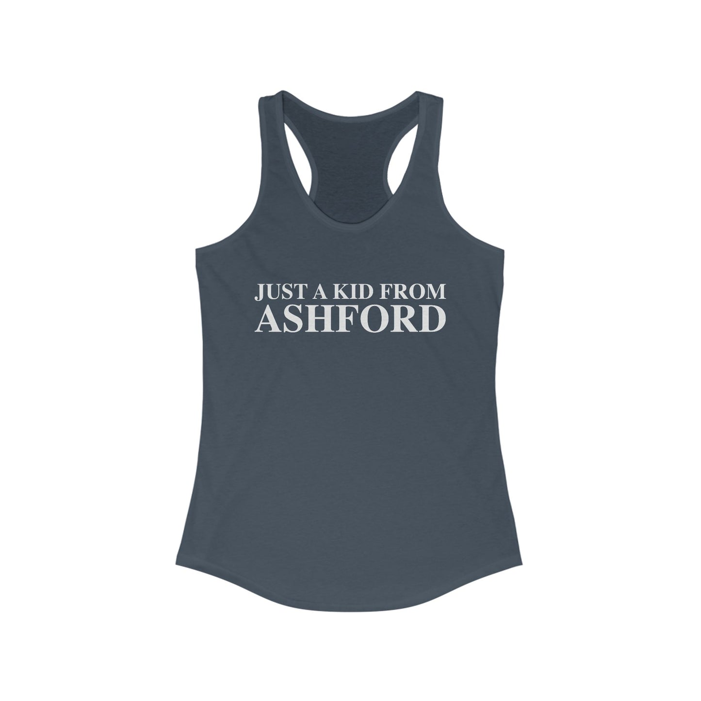 Just a kid from Ashford Women's Ideal Racerback Tank Top