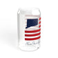 New Fairfield Connecticut Flag Sipper Glass, 16oz