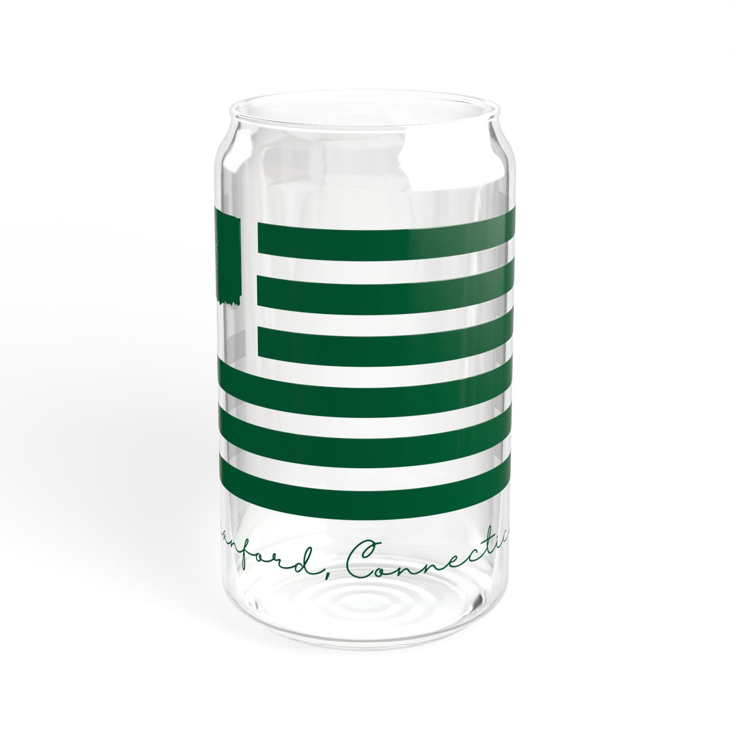 Branford Connecticut St. Patrick’s Day Flag Sipper Glass, 16oz