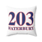 203 Waterbury Red White & Blue Spun Polyester Square Pillow