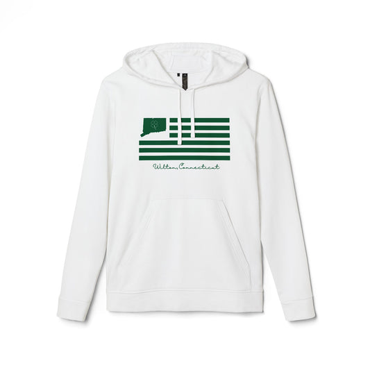 Wilton Connecticut St. Patrick's Day Flag adidas Unisex Fleece Hoodie