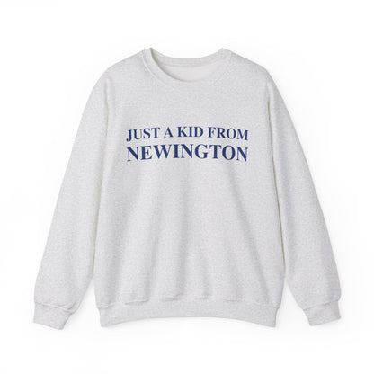 Just a kid from Newington Unisex Heavy Blend™ Crewneck Sweatshirt
