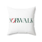 41 Tilt Norwalk Spun Polyester Square Pillow