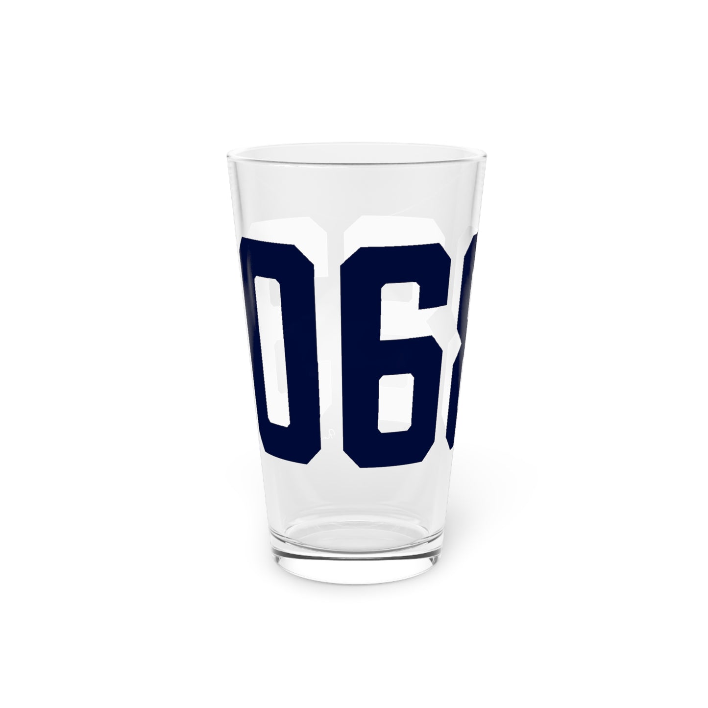 06883 Weston Connecticut Zip Code Pint Glass, 16oz