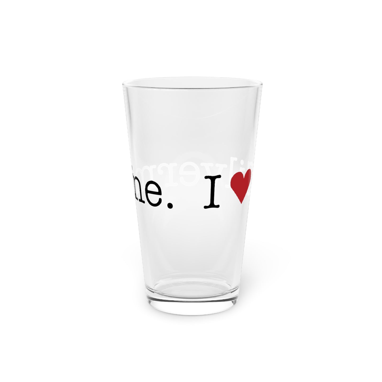 I Heart Silvermine. Pint Glass, 16oz