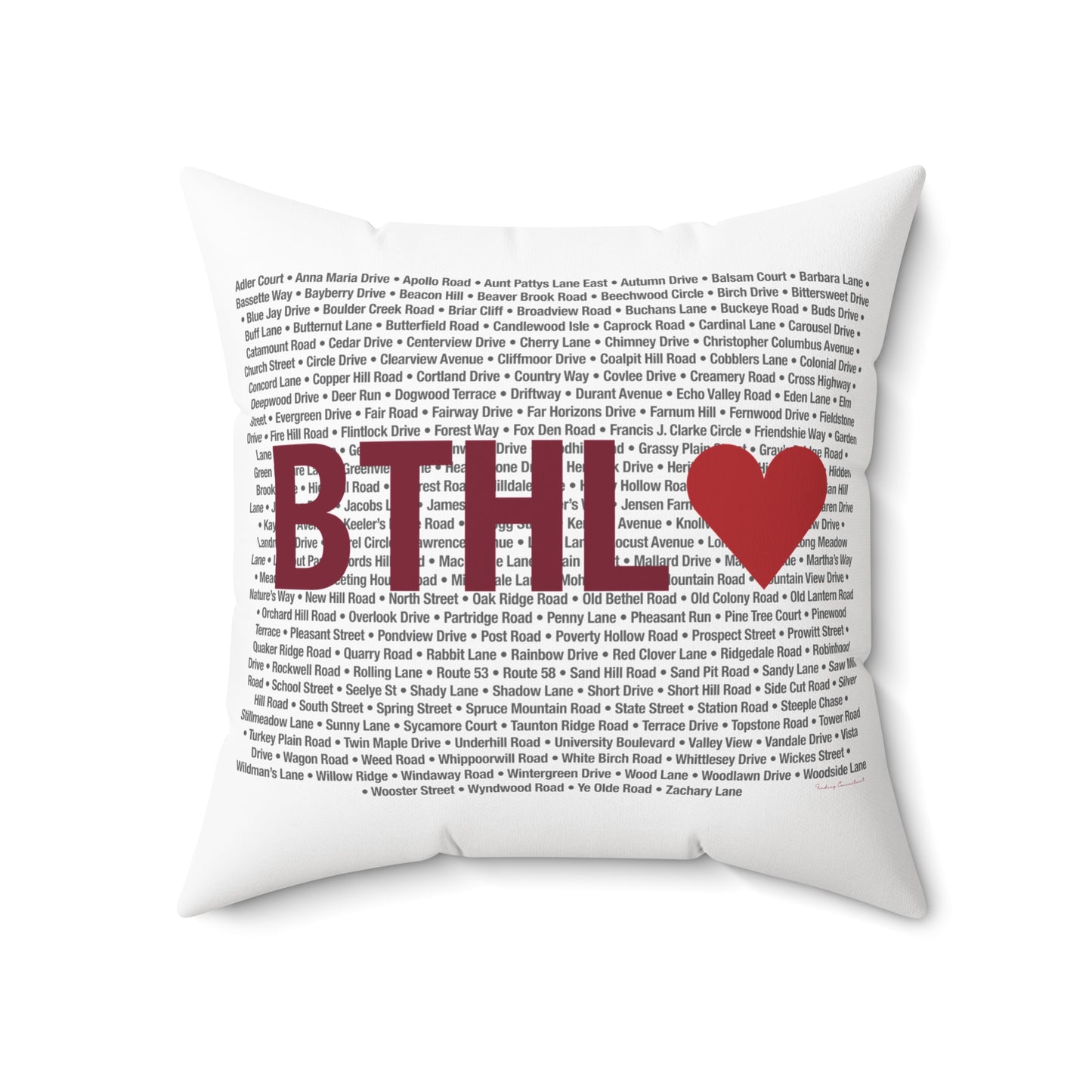 Bethel Love Spun Polyester Square Pillow