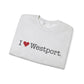 I Heart Westport. Unisex Heavy Blend™ Crewneck Sweatshirt