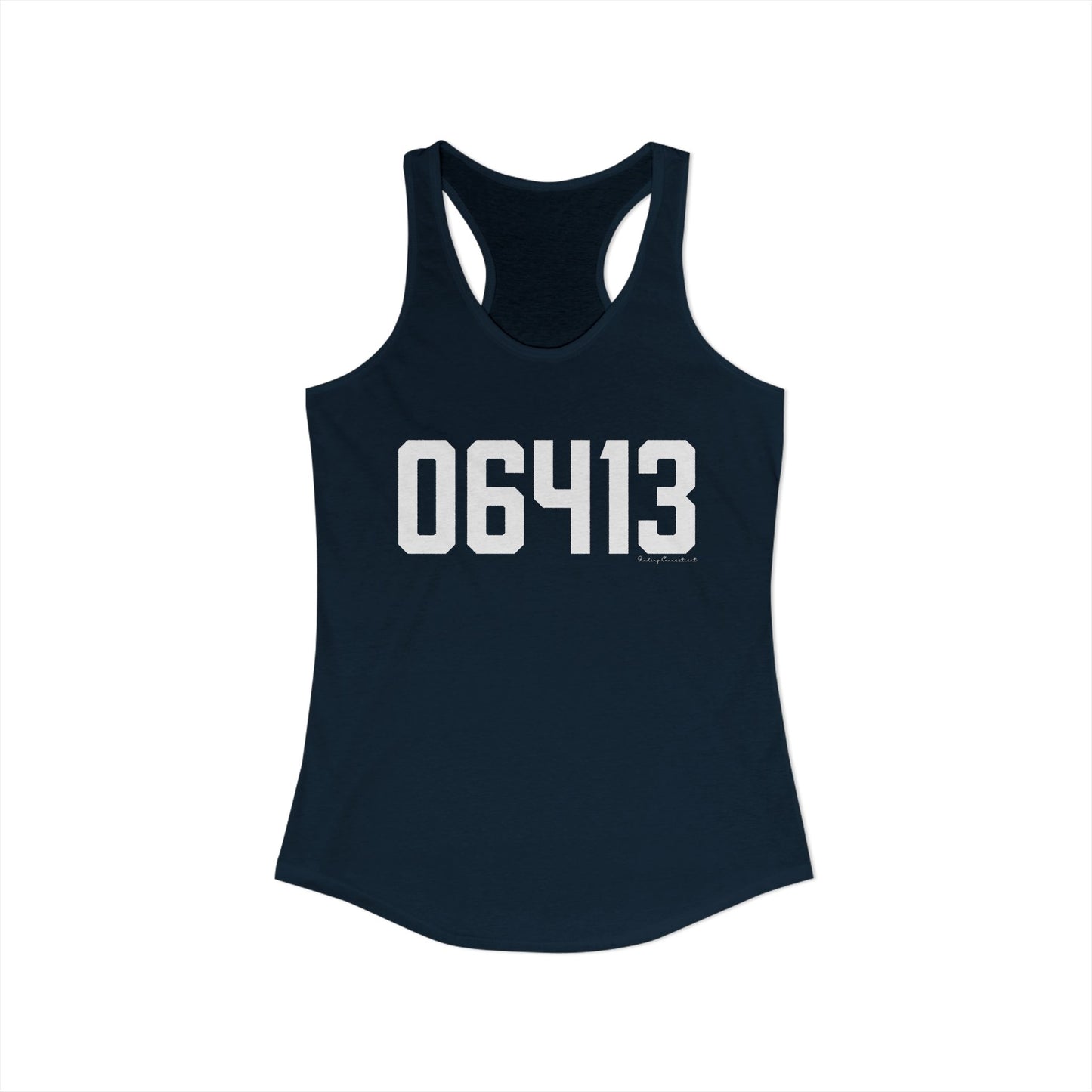 06413 Clinton CT Zip Code Women's Ideal Racerback Tank Top