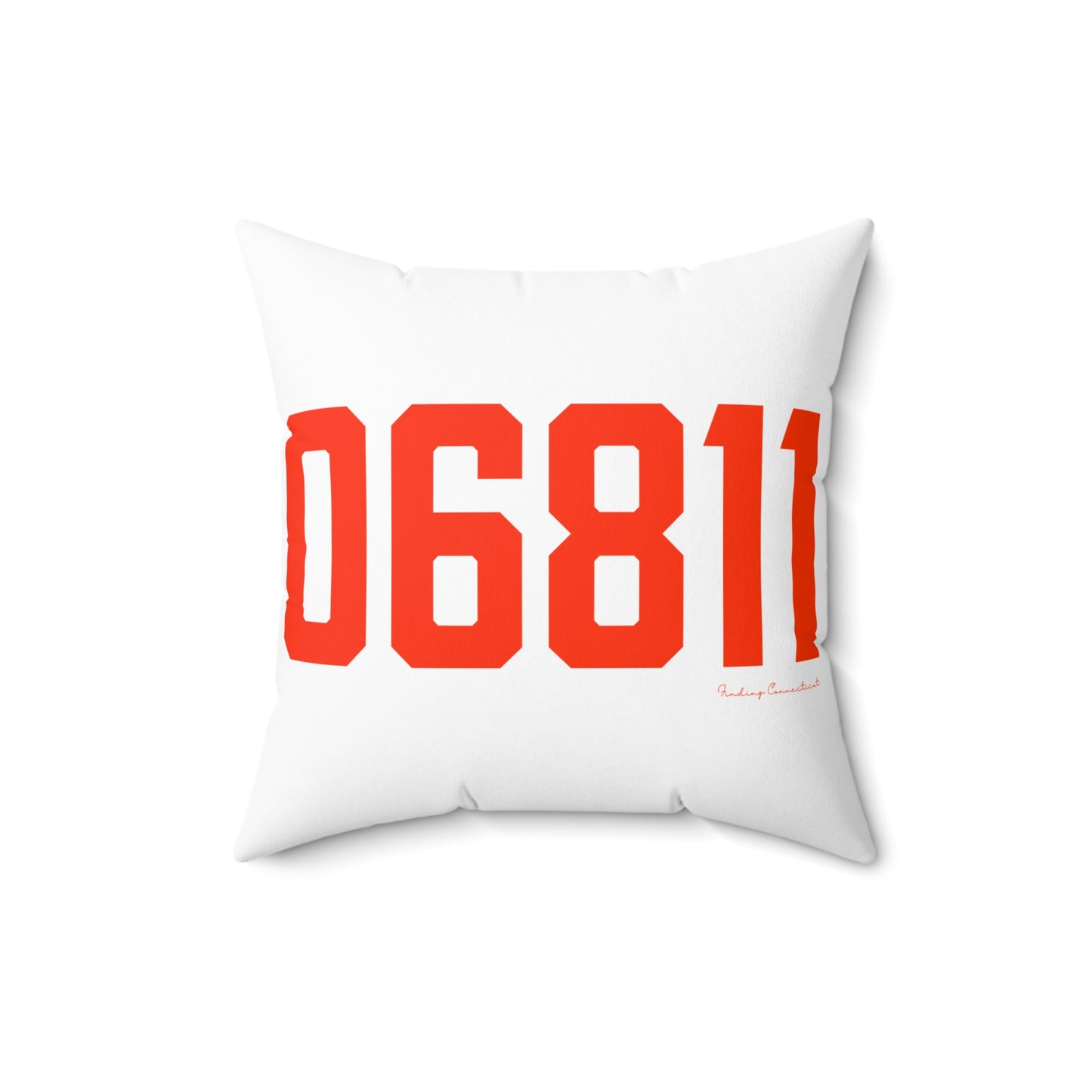 06811 Danbury Connecticut Zip Code Spun Polyester Square Pillow
