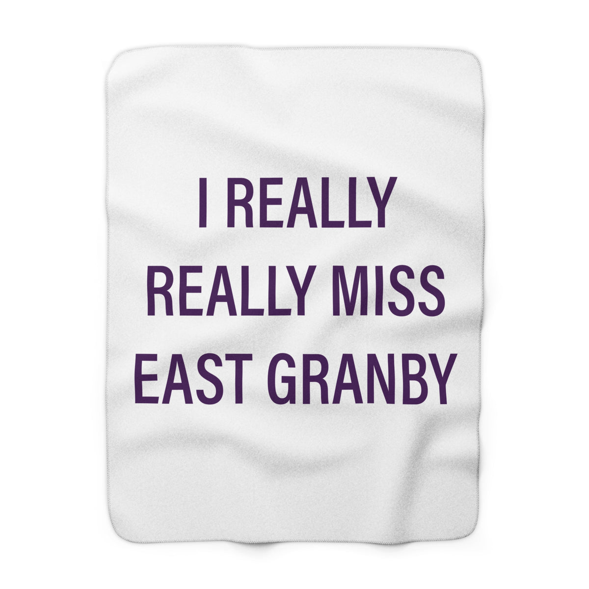 I Really Really Miss East Granby Fleece Blanket