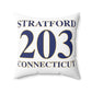 Stratford 203 Connecticut  Spun Polyester Square Pillow