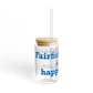 Fairfield Beach is My Happy Place Sipper Glass, 16oz
