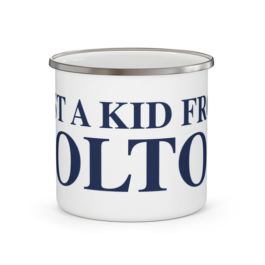 Just a kid from Bolton Enamel Camping Mug