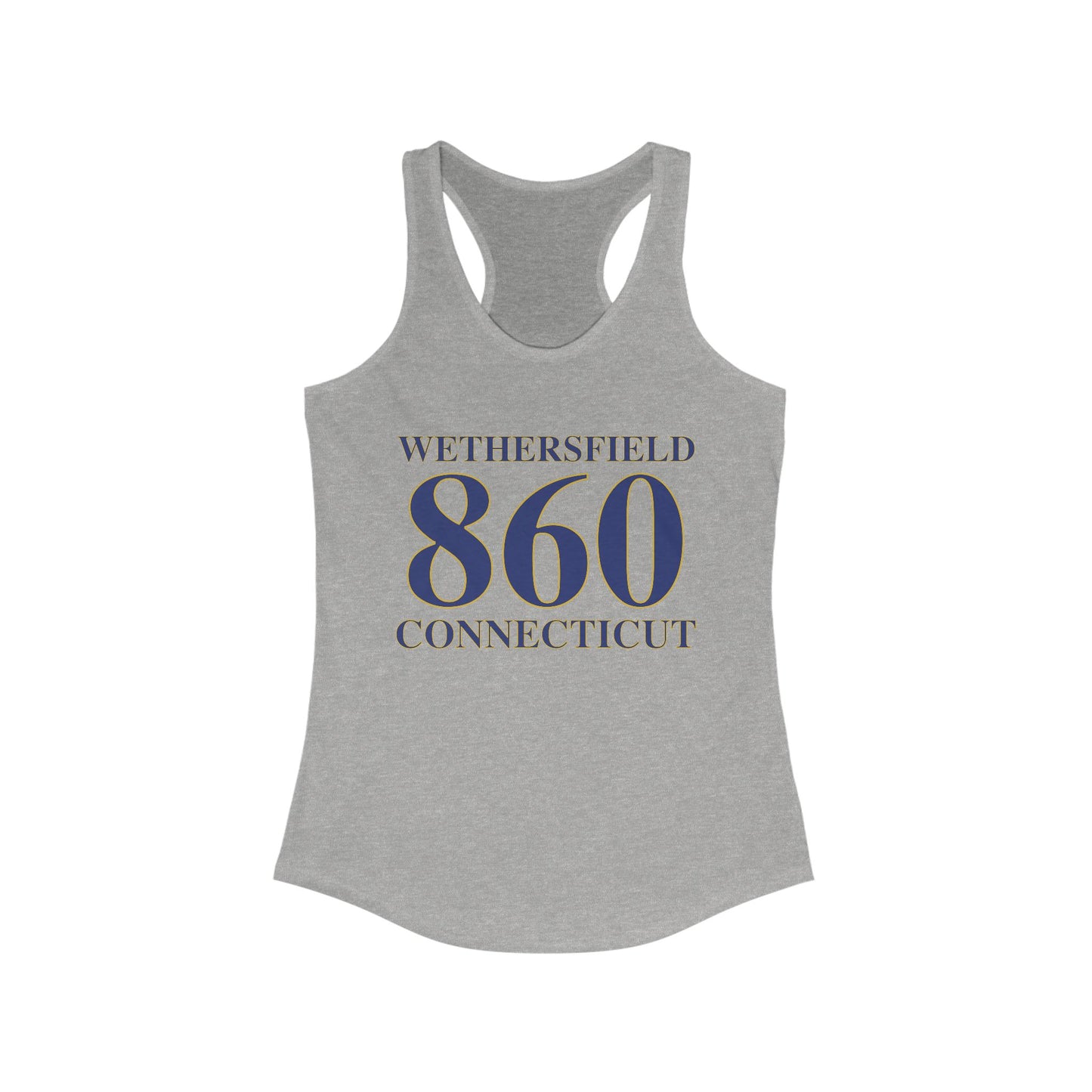 Wethersfield 860 Connecticut Women's Ideal Racerback Tank