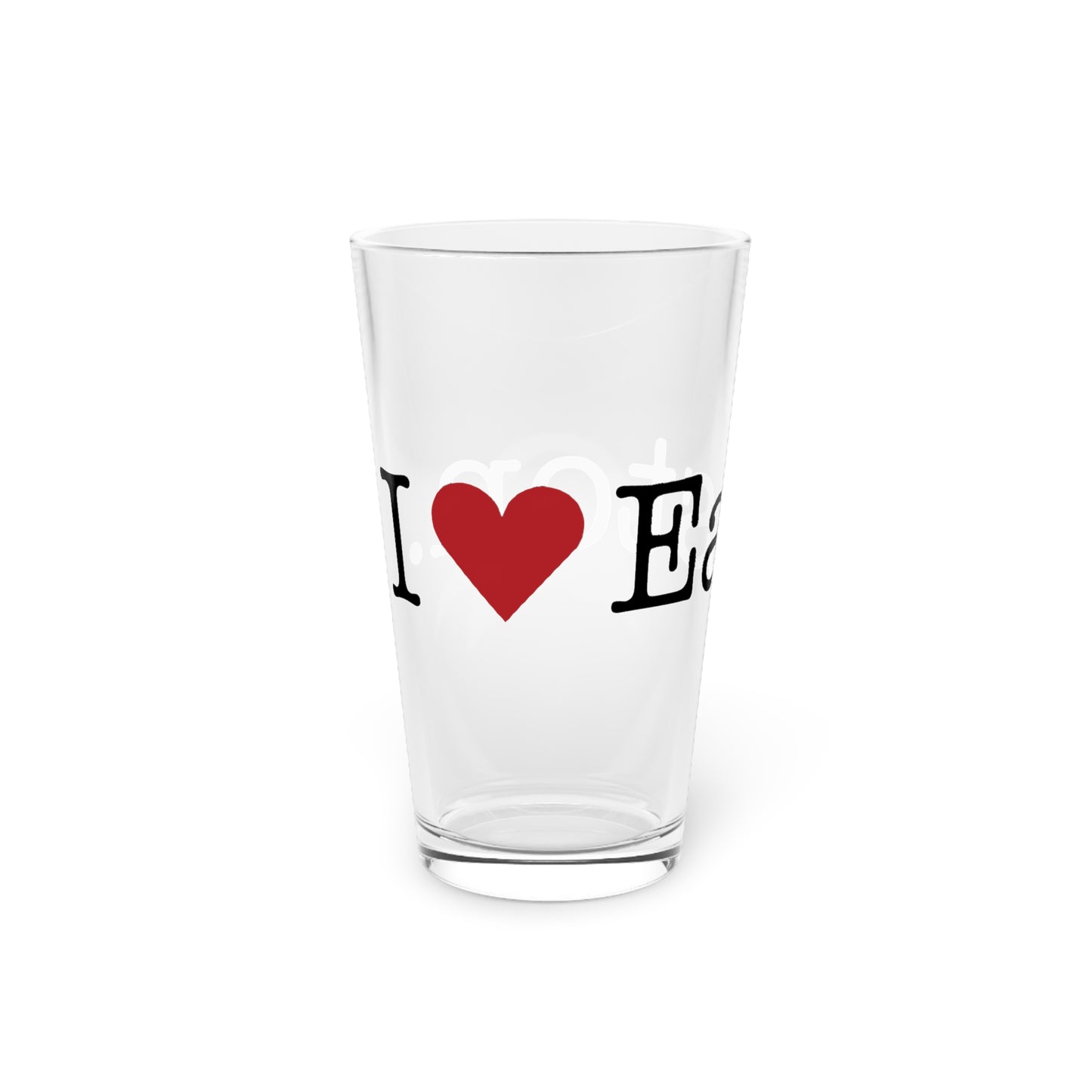 I Heart Easton. Pint Glass, 16oz