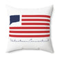 Watertown  Connecticut Flag Spun Polyester Square Pillow