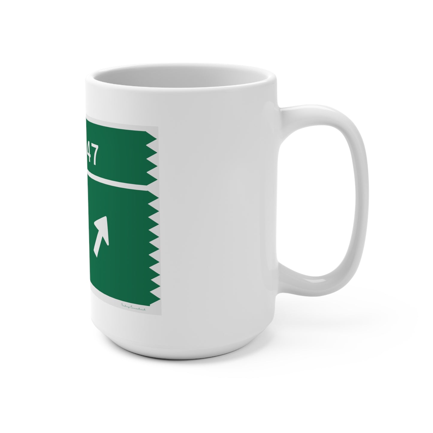 Vintage Merritt Parkway Exit 47 Sign Mug 15oz