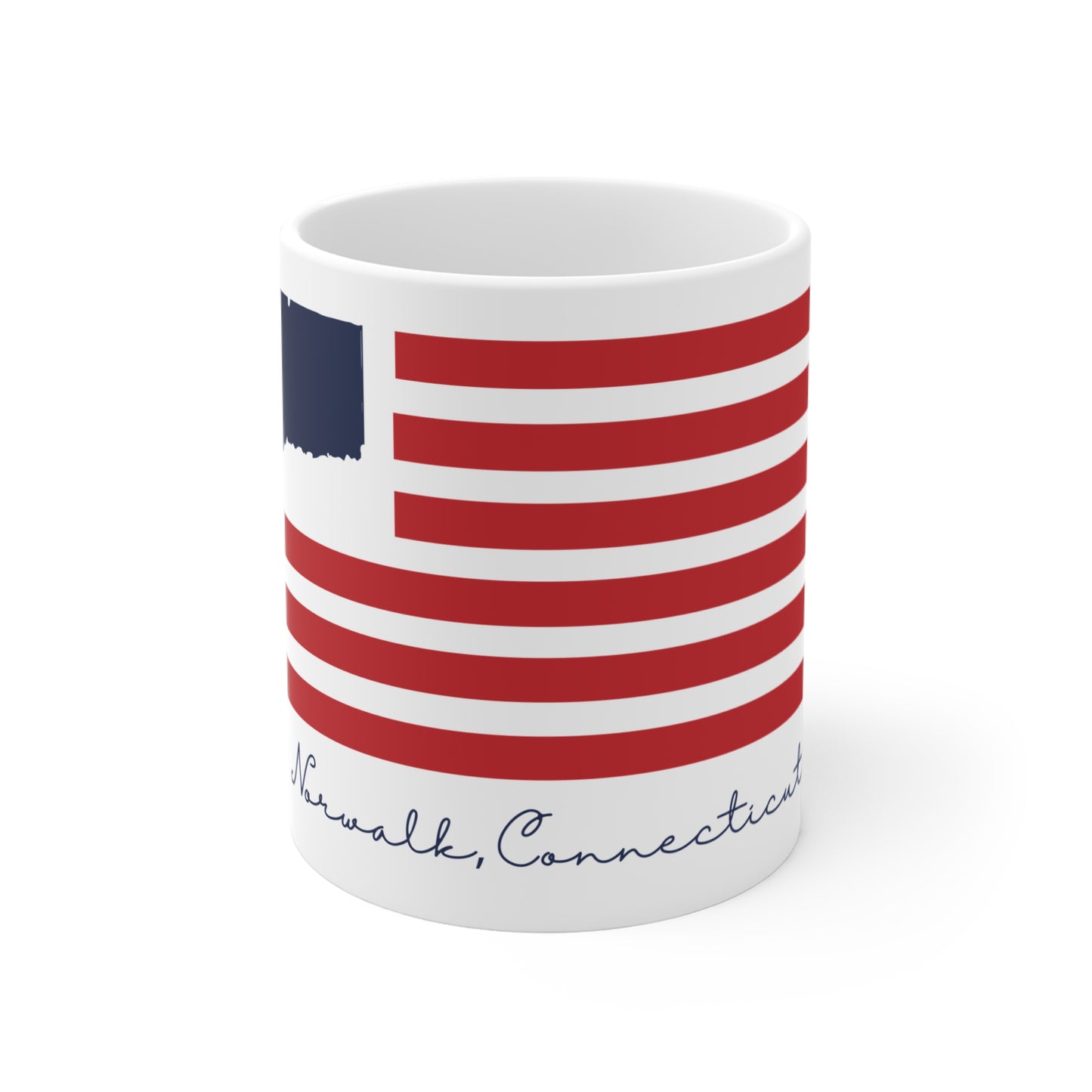 Norwalk Connecticut Flag Mug 11oz