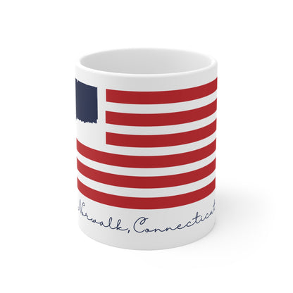 Norwalk Connecticut Flag Mug 11oz