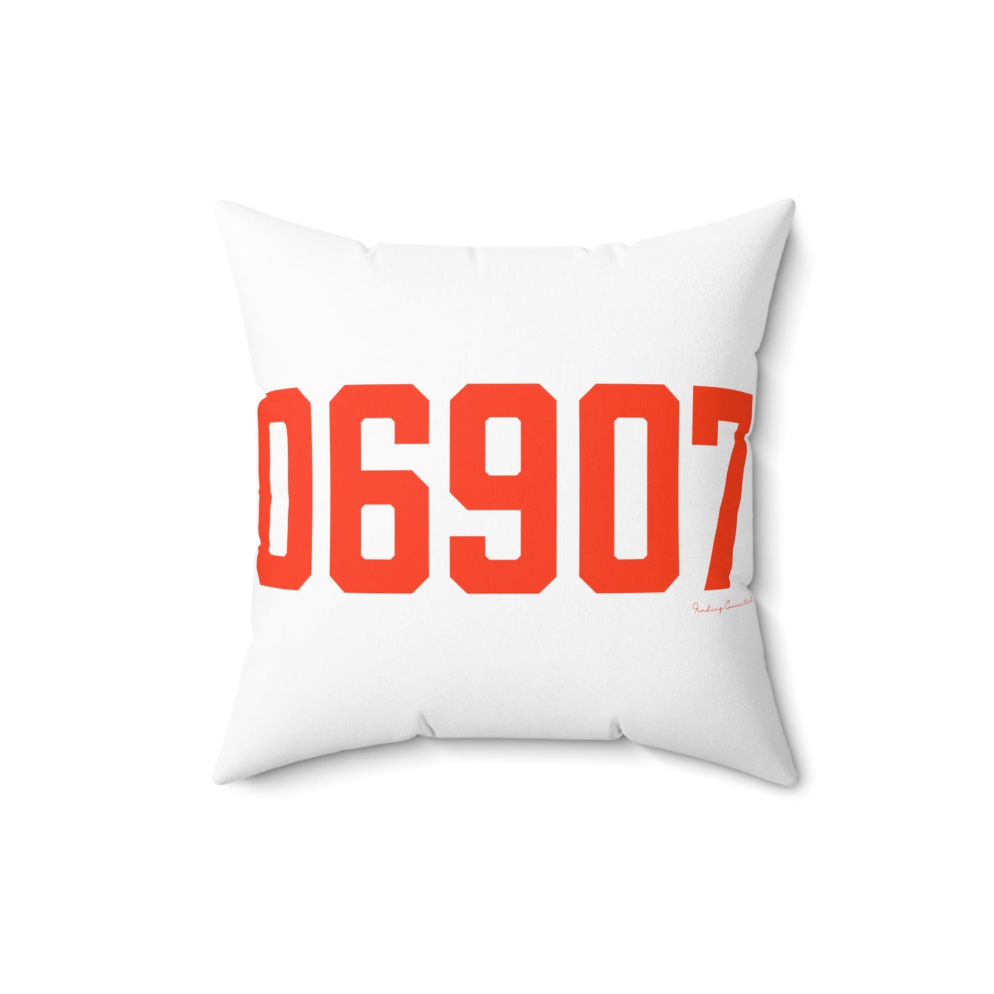 06907 Stamford Connecticut Zip Code Spun Polyester Square Pillow