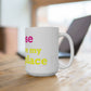 Goose Shows Are My Happy Place - Yellow & Pink Mug 15oz
