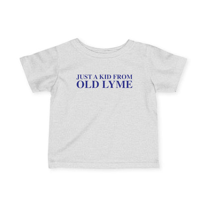 Just a kid from Old Lyme Infant Fine Jersey T-Shirt