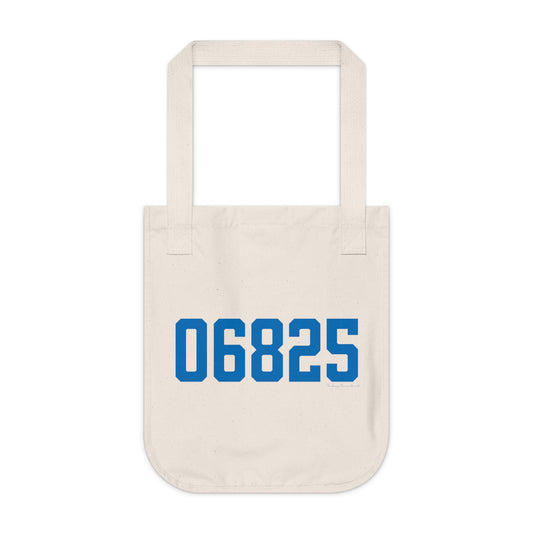 06825 Fairfield Connecticut Zip Code Organic Canvas Tote Bag