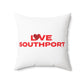 Love Southport Spun Polyester Square Pillow