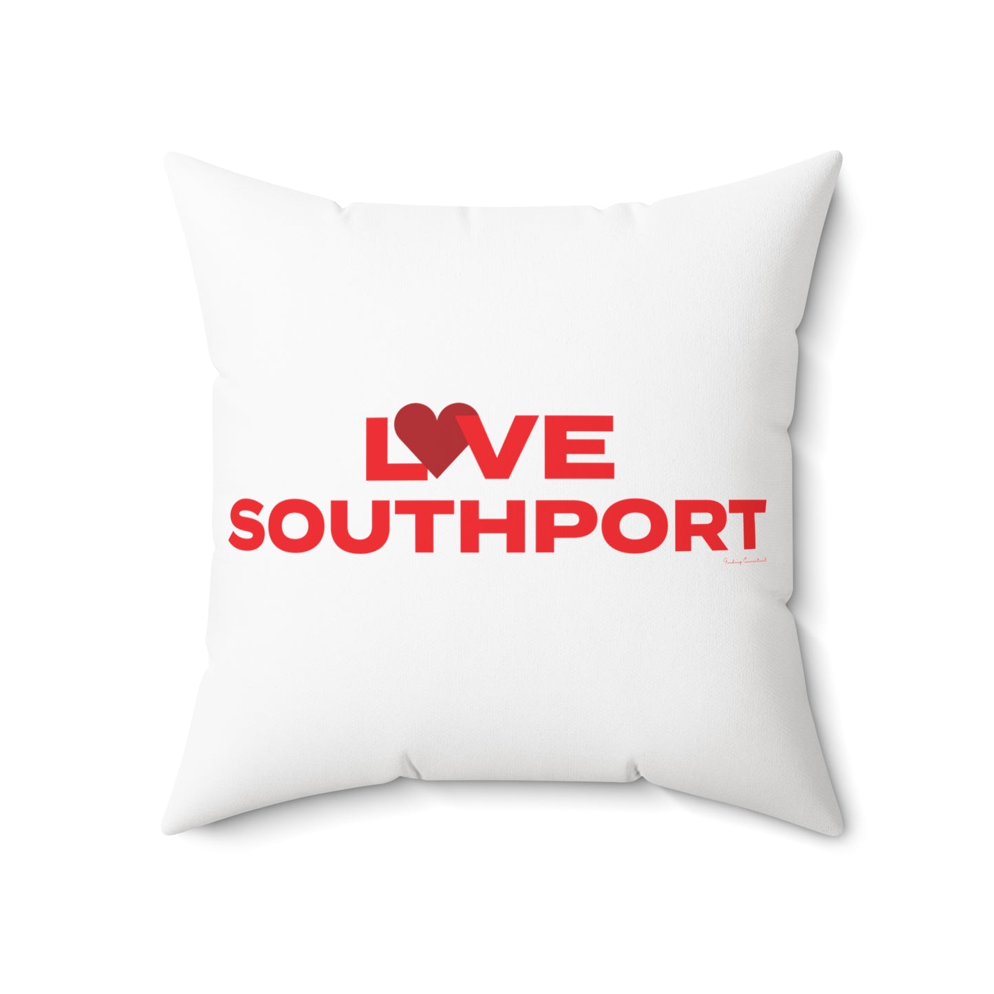 Love Southport Spun Polyester Square Pillow