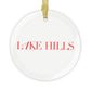 41 Tilt Lake Hills Glass Ornaments