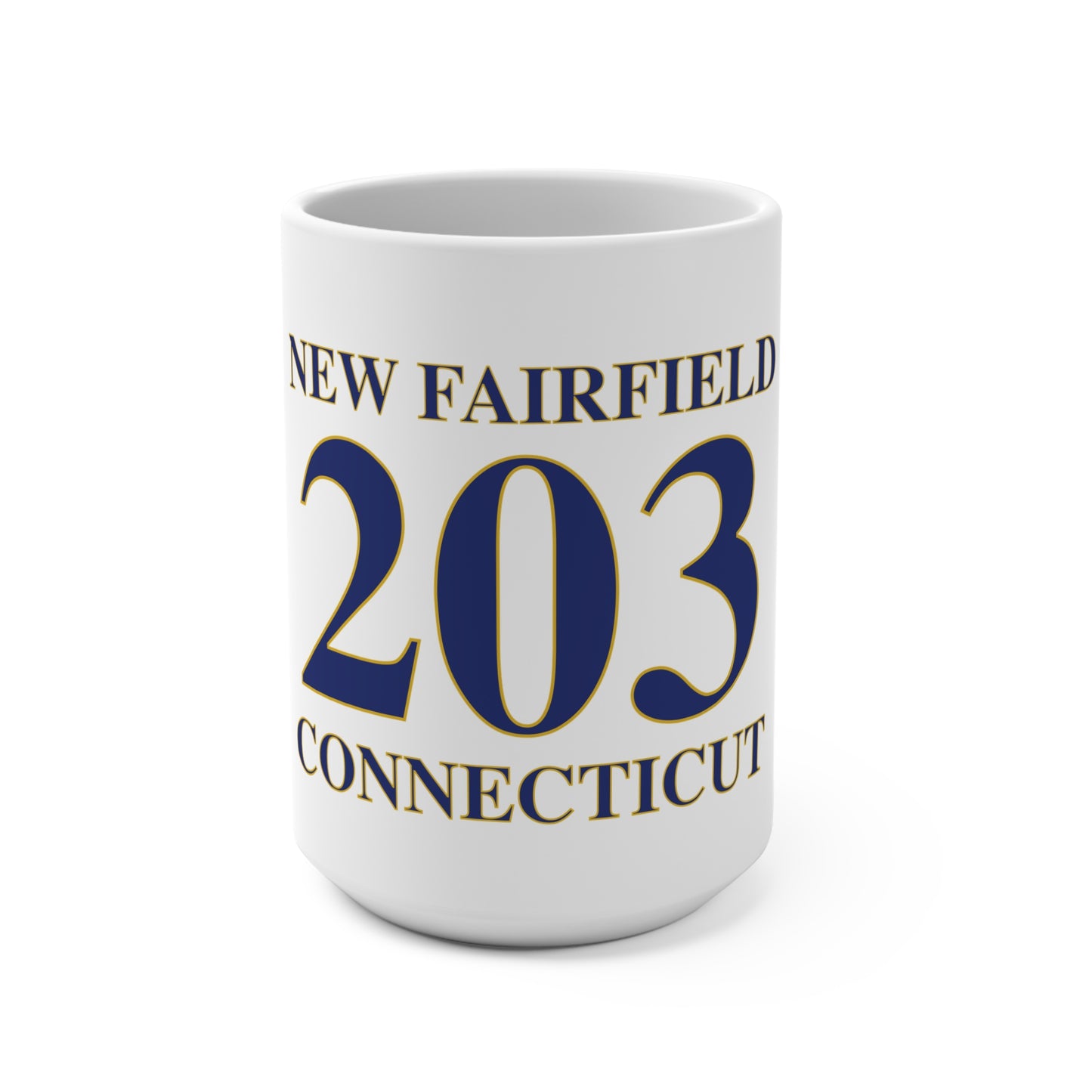 New Fairfield 203 Connecticut  Mug 15oz