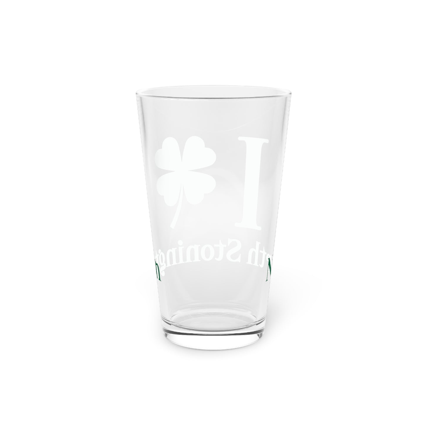 I Clover North Stonington Pint Glass, 16oz