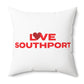 Love Southport Spun Polyester Square Pillow