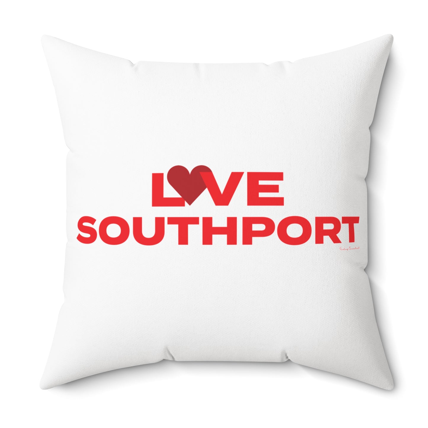 Love Southport Spun Polyester Square Pillow