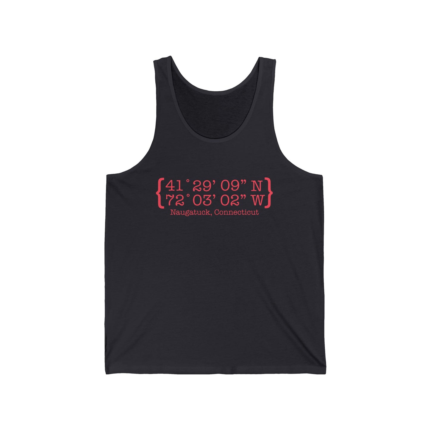 Naugatuck Coordinates Unisex Jersey Tank