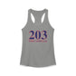 203 West Norwalk, Red, White & Blue Women's Ideal Racerback Tank Top