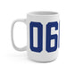 06608 Bridgeport Connecticut Zip Code Mug 15oz