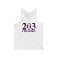 203 Cheshire Red White & Blue Unisex Jersey Tank Top